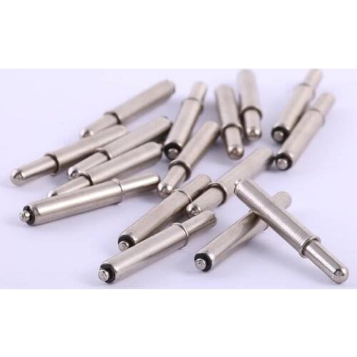 Hot Sale GP-2D Nickel Plated Round Head Positioning Needle Spring Elastic Test Probe 50Pcs Probe Cylinder Spring Pin 2018