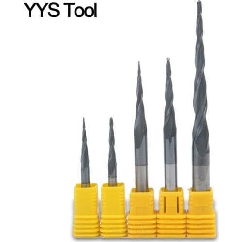 HRC60 CNC Nano Coating Tungsten Carbide 6mm 8mm Shank 2 Flutes Ball Nose Head Spiral Milling Cutter Engraving Tool Ball End Mill