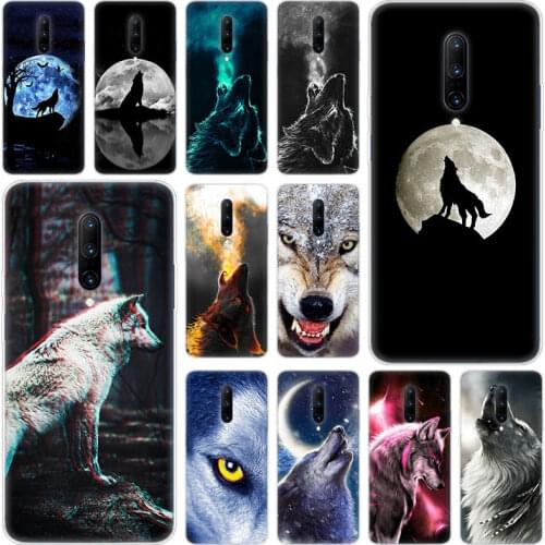 Hot Animal wolf Soft Silicone Fashion Transparent Case For OnePlus 7 Pro 5G 6 6T 5 5T 3 3T TPU Cover