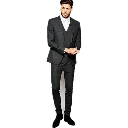Mens Pants Suits Formal Suits Tailor Made 2021 Business Party Suit Tuxedos For Grooms Work Wear Dress Spring (Jacket+Pants+Vest)