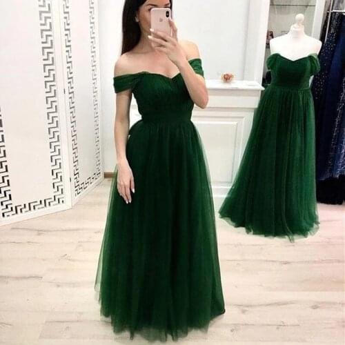 2020Formal New Fashion Evening Dress Women Vintage Elegant Evening Dresses Sexy Sleeve Pleated Long Dress
