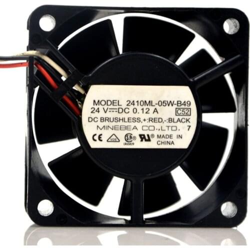 New original 2410ML-05W-B49 6025 24V 0.12A stop alarm inverter fan