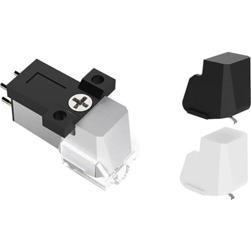 Cartridge Stylus with High-End Moving Magnetic Cartridge LP Turntable Phonograph Half-drilled cone stylus Acces