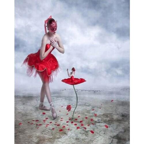 Full Square Round Drill Diamond Embroidery Ballet girl Wedding Decoration 5D Diy Diamond Painting Cross Stitch MosaicZP-2418