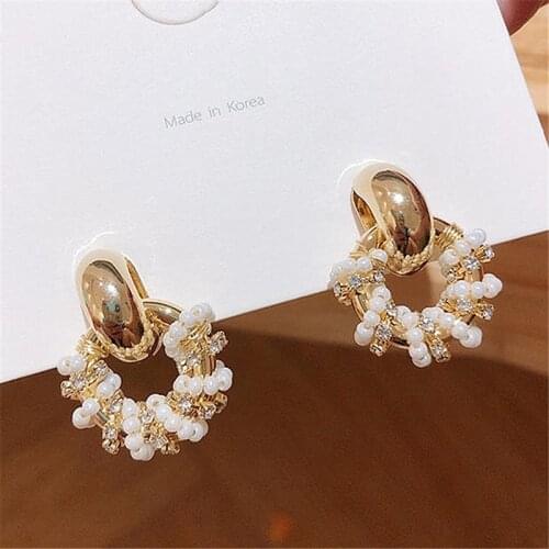 2021 New Arrival Fashion Earrings Drop Earrings Metal Classic Irregular Women Dangle Earrings Female Simple Elegant Jewelry