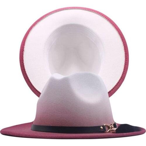 Chapeu Feutre Design Women Chapeu Feminino Fedora Hat For Laday Wide Brim Sombreros Jazz Church Cap Panama Fedora Top Hat