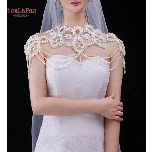 YouLaPan G09 Beading Wedding Bolero Luxury Short Appliques diamond Wedding Wrap Jacket for Evening Prom Wedding Accessories