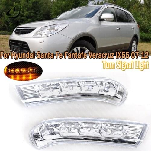 PMFC LED Rearview Mirror Turn Signal Light Indicator Blinker Repeater For Hyundai Santa Fe 2010-2012 For Veracruz IX55 2007-2012