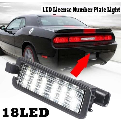 LED license plate light for Dodge Charger Challenger Chrysler 300 15-18 68211290AB New Rear Licence Plate Light