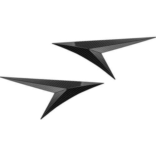 Leaf Board Decoration, Carbon Fiber Side Bumper Sticker, Fender Side Blade Shark Gill Patch,For Honda Civic 2016-2019