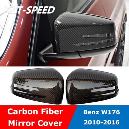 W176 Replacement Carbon Fiber Back Rearview Rear Mirror Cover For Benz W176 A180 A200 A45 A250 A260