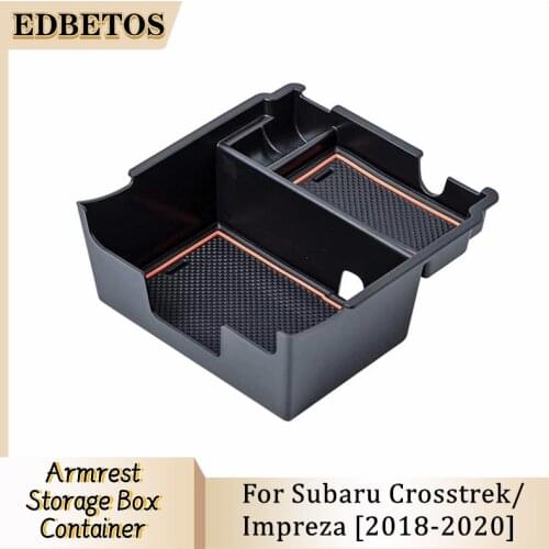 Car Armrest Box Storage For Subaru Crosstrek and Subaru Impreza 2018 - 2020 Central Console Storage Box Interior Accessories
