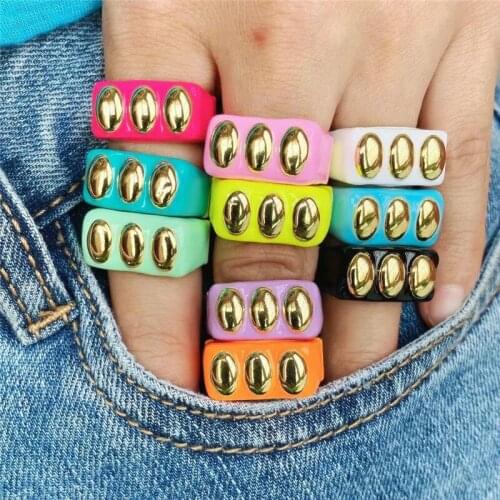 10pcs/lot Hot!!! Colorful enamel ring, plated enamel jewelry,new design women’s love rings wholesale