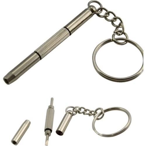 1000Pcs/Lot Mobile Eyeglass Sunglasses Watch Repair Kit Tool Mini Keychain Screwdriver Tools Key Chain Glasses