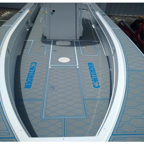 2005 Contender 31 Cockpit Boat EVA Faux Teak Decking Floor Pad
