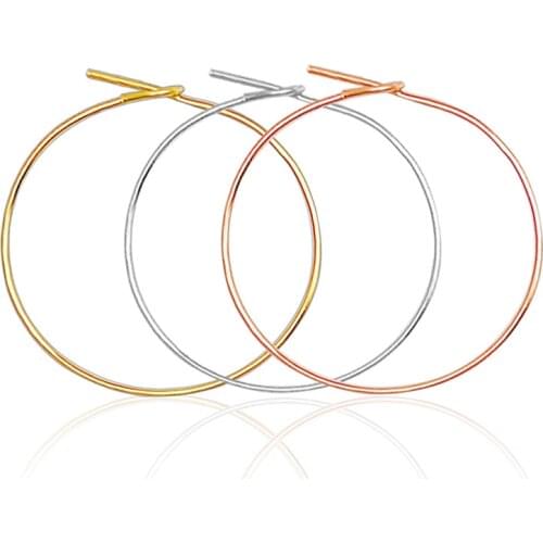 2021 trendy cheap punk golden color hoop earrings for women girl wedding party gift