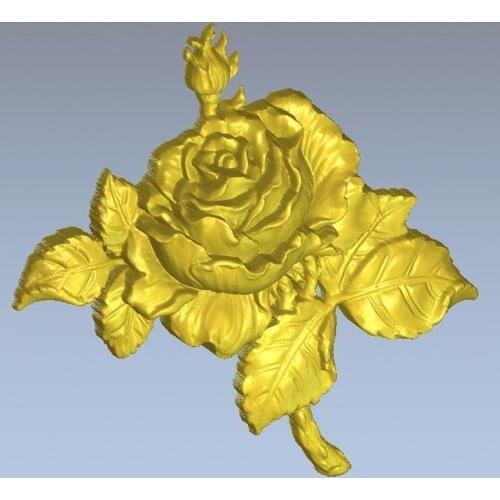 3d model relief for cnc in STL file format Rose_1