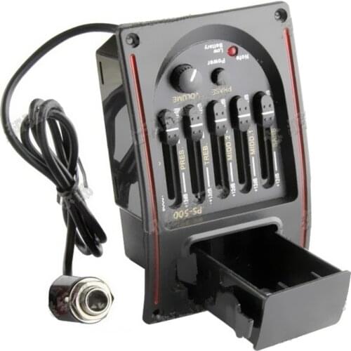 5-Band EQ Guitar Pickup Pre-Amp Acoustic Guitar Preamp Amplifier Tuner Professional guitar Accessories Guitar parts