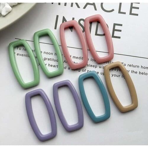 New Spring Colours Acrylic Connector For DIY Making Necklace Earrings Chains Jewelry Accessories Findings & Component