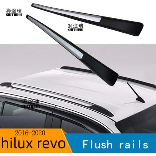 Roof Rails Car Accessories Silver Roof Rails Rack Carrier Bars For Toyota Hilux Revo Rocco 2016-2019 Double Cabin