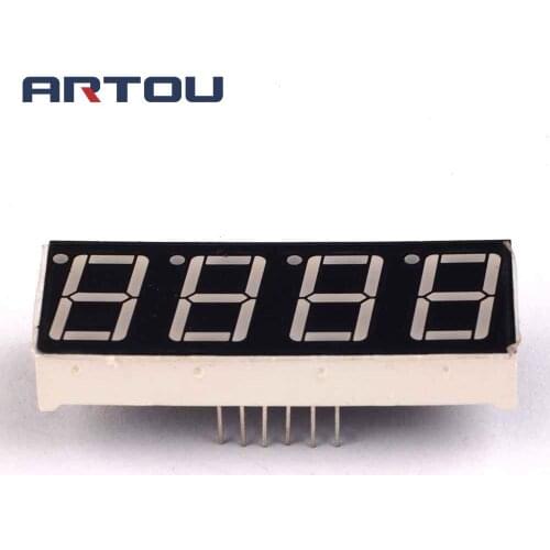 2PCS 5461AS Common Cathod 4bit Digital Tube 0.56 in. Red LED Digital Tube