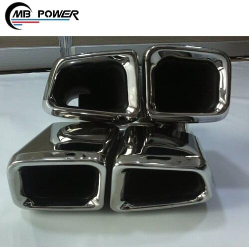 CLS CLASS cls63 stainless steel Square muffler exhaust pipe for CLS300 CLS350 CLS500 CLS63 muffler tip exhaust tip