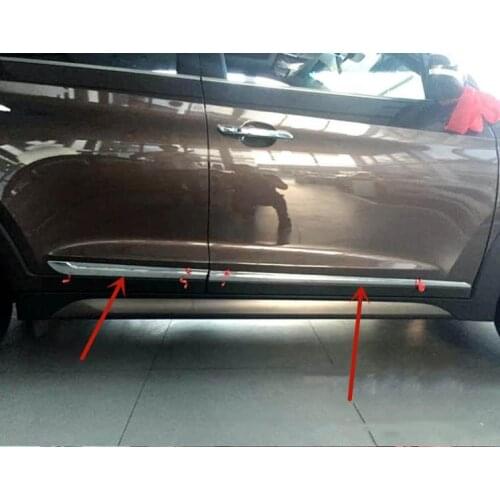 For Hyundai Tucson 2015-2019 High-quality ABS Chrome Door trim Body trim Scratch-resistant decoration Car styling