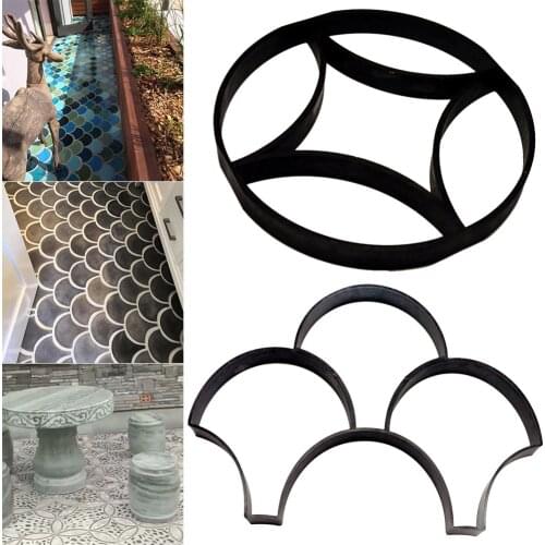 Paving Mould Concrete Floor Stepping Stone Paver Lawn Patio Yard Garden DIY Walkway Pavement Molds