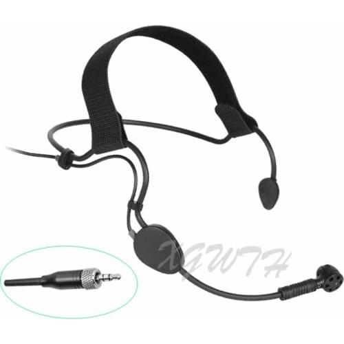 Headworn Condenser ME3 Microphone Headset For Senheiser Wireless Black