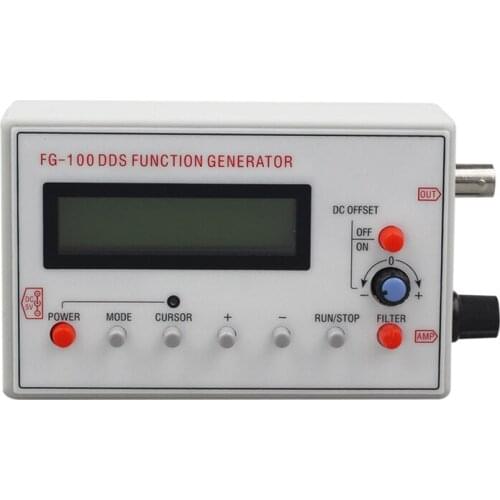 Hot FG-100 DDS Function Signal Generator FG 100 DDSFrequency Counter 1Hz - 500KHz