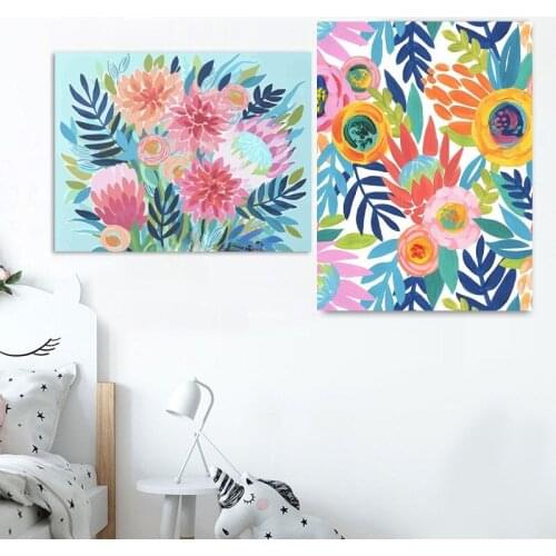 CHENISTORY Painting By Number Flower Sale Drawing On Canvas HandPainted Art Gift DIY Picture By Number For Adults Kits Home Deco
