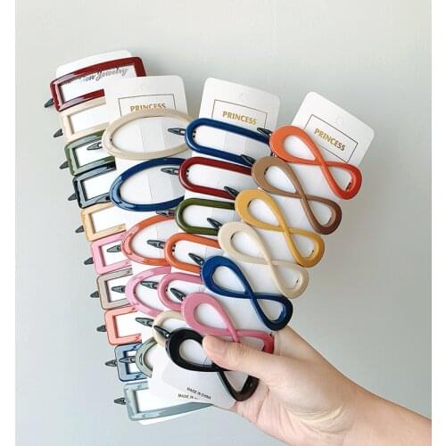 Korea Simple Fashion Geometry Hairgrip Women Girls Hair Clips Pin Barrettes Accessories Hair Ornament Hairclip Headdress Hairpin