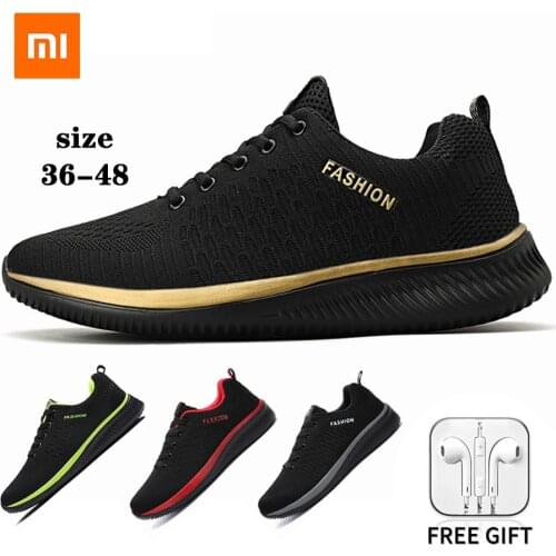 Xiaomi Youpin Men Women Knit Sneakers Breathable Athletic Running Walking Gym Shoes Size 36-48