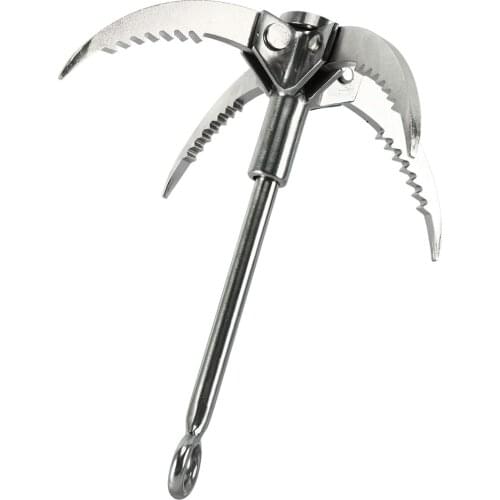 Grappling Hook Folding Survival Claw Multifunctional Stainless Steel Outdoor Camping Hiking Climbing Survival Tools Flying Tiger