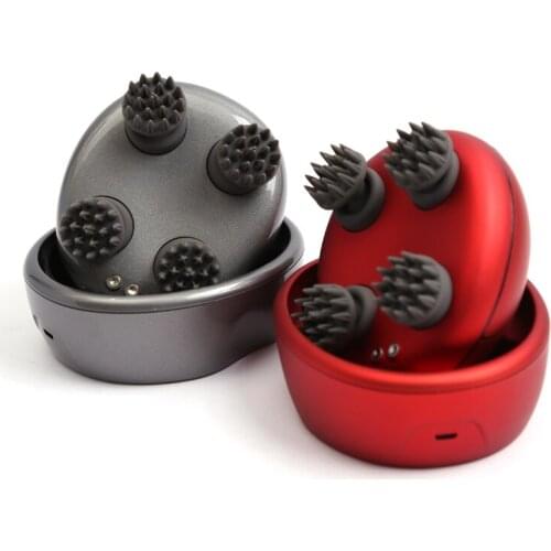 2020 3D Wireless Multifunctiona Prevent Hair Vibration Massage Waterproof Scalp Massager for Hair Growth Electric Head Massager