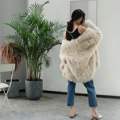 SJ1042 New Arrival Black Color Free Size Sandrafur Women Fur Clothing for Girls 2020