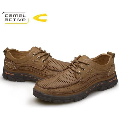 Camel Active New Mens Hiking Shoes Outdoor Waterproof Solid Sneakers Lightweight Non-slip Trekking Shoes Travel Climbing Shoes