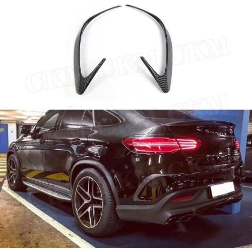 Carbon Fiber Rear Bumper Side Air Vents Trim Covers for Mercedes Benz GLE Class C292 Coupe GLE63 AMG 2015-2019