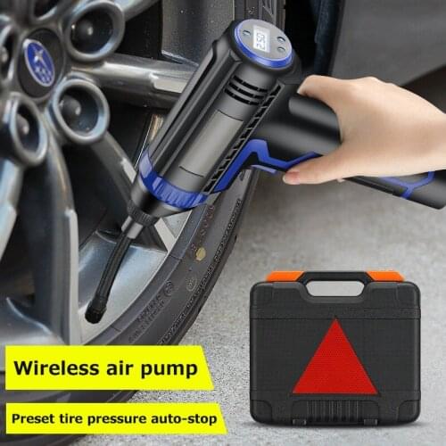 Protable Car Air Compressor USB Charging Wireless Handheld New Tire Inflator Electric Air Inflator Pump For Motorcycles Cars