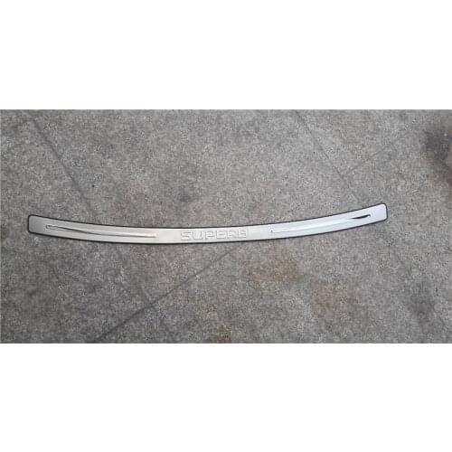 Stainless steel Rogue Steel Rear Bumper Protector Sill Trunk Guard Cover Trim For 2008-2015 Skoda superb car Styling