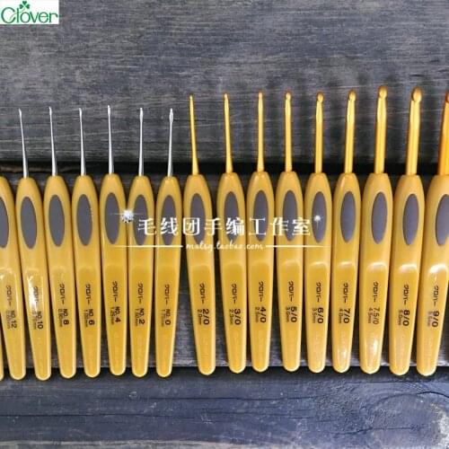 High Quality Japan Clover Brand Crochet Hook Aluminum Amour Knitting Needles Original authentic Imported from Japan 0.5mm-6mm