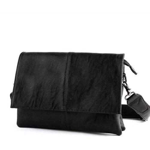 2020 Fashion Shoulder Bags for Men Messenger Bags Leather Genuine Corssbody Casual Mens Vintage Bag Black High Quality