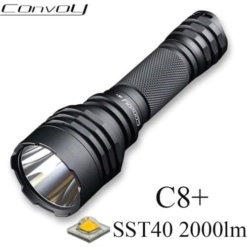 Convoy C8+ with Luminus SST40 Led Flashlight Linterna Torch Flash Light 2000lm Camp Lamp Work Light Lantern Latarka Zaklamp
