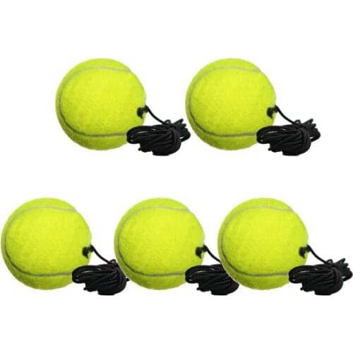 5Pcs Tennis Practice Ball Self-Study Training Aid Set Sport Exercise