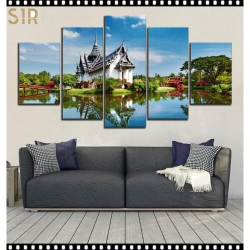 World Famous Architecture Beauty HD Five Wall Painting Decorative Painting Anime Posters Wall Decor Anime Decor Room Decor