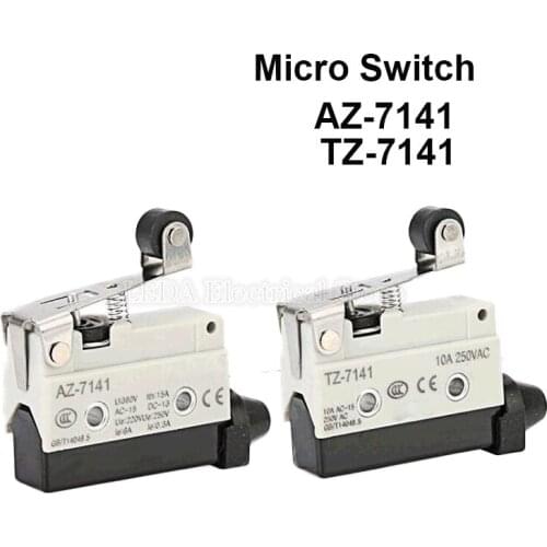 1Pcs AZ-7141/TZ-7141 Micro Switch Waterproof Microswitch Small Roller Dust Proof Switch With Handle