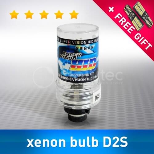 1pc D2S BULB 35W Car Auto Headlight lamp 12V HID D2S 4300K 5000K 6000K 8000K 10000K 12000K HID Replacement kit GLOWTEC