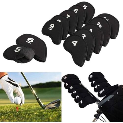 10 Pcs/set Professional Golf Club Iron Head Cover Golf Protective Headcovers