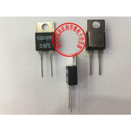 10pcs/Thermal protector Thermostat Temperature switch KSD-01F 90 Degrees Normally closed N.C D90C/Normally open N.O H90C