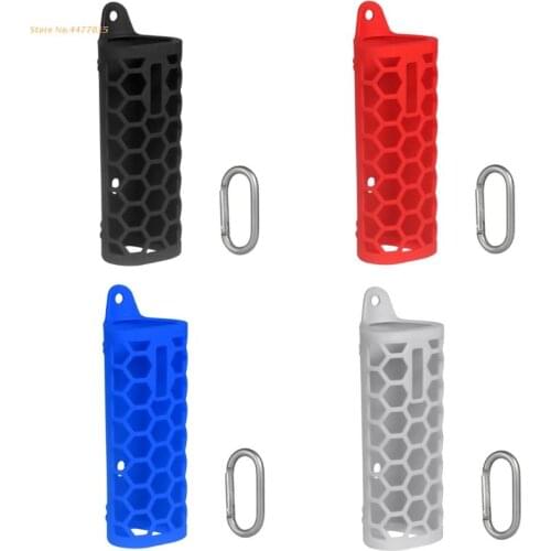 K1AB 4 Color Silicone Case Protective Cover Shell with Carabiner Speaker Case Skin for Sonos Roam Speaker